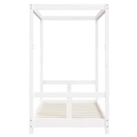 Kinderbedframe 80x160 cm massief grenenhout wit - thumbnail