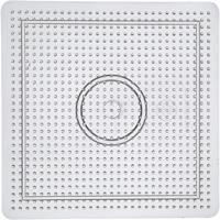 Creativ Company Strijkkralenbordje vierkant helder, 14,5 x 14,5cm - thumbnail