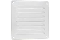 Nedco schoepenrooster alu. 155 x 155 mm RAL9010 wit - thumbnail