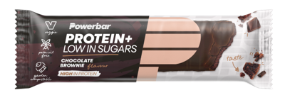 Powerbar Protein+ bar low sugar chocolate brownie 35 Gram