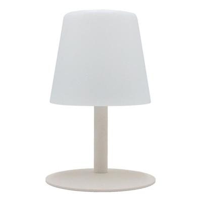 STANDY MINI CREAM Snoerloze tafellamp met crèmekleurige stalen voet - warm wit / koud witte LED voet STANDY MINI CREAM Snoerloze tafellamp met crèmekleurige stalen voet - warm wit / koud witte LED voet