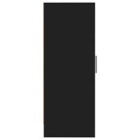 Schoenenkast 32x35x92 cm spaanplaat zwart - thumbnail