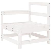 4-delige Loungeset massief grenenhout wit - thumbnail