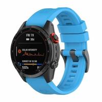 By Qubix - Siliconen sportbandje - Blauw - Compatible met Garmin Fenix 8-43mm - Compatible Garmin bandje - Bandbreedte: 20mm - thumbnail