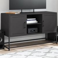 Hoge kast 36x39x123 cm staal zwart - thumbnail