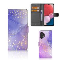Hoesje voor Samsung Galaxy A13 (4G) Watercolor Paars - thumbnail