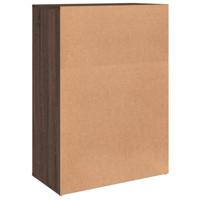 Dressoir 60x31x84 cm bewerkt hout bruin eikenkleur - thumbnail