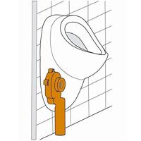 Riko Urinoir-sifon afvoer verticaal - thumbnail