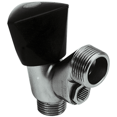 BONFIX Slangwartelkraan Zwart/Chroom