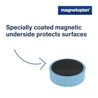 magnetoplan Magneet (Ø x h) 34 mm x 13 mm Rond Blauw 10 stuk(s) 1660003 - thumbnail