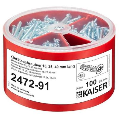 Kaiser Elektro 2472-91 Apparaatschroevenbox 100 stuk(s)