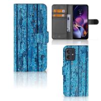 Motorola Moto G54 | Book Style Case | Wood Blue - thumbnail