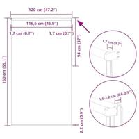Rolgordijn verduisterend 120x150 cm stofbreedte 116,6 cm - thumbnail