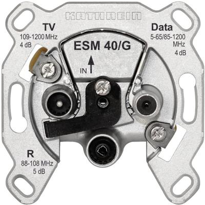 Kathrein ESM 40/G Antennedoos TV, FM, Data Inbouw (in muur) Enkele aansluitdoos Kathrein ESM 40/G Antennedoos TV, FM, Data Inbouw (in muur) Enkele aansluitdoos