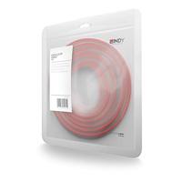 LINDY 48031 RJ45 Netwerkkabel, patchkabel CAT 6 U/UTP 0.50 m Rood 1 stuk(s) - thumbnail