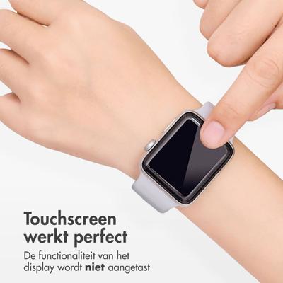 Accezz Screenprotector met applicator Apple Watch Series 10 - 42 mm Smartphone screenprotector Transparant