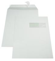 Gallery enveloppen ft 229 x 324 mm, venster rechts, stripsluiting, binnenzijde grijs, doos van 250 stuks - thumbnail