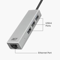 Usb-c hub 3.0 3x usb-a gigabit ethernet - thumbnail