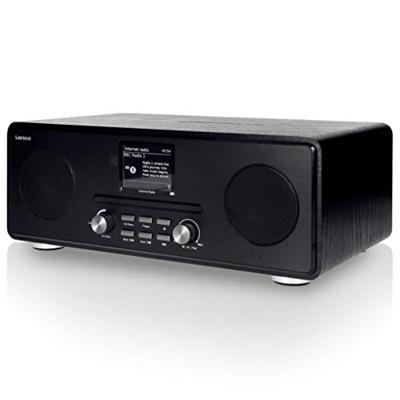 Lenco DIR-260BK DAB+ Internet Radio/CD-Speler Hout/Zwart - thumbnail