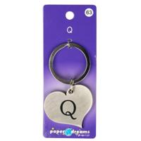 Hart sleutelhanger - Q - thumbnail