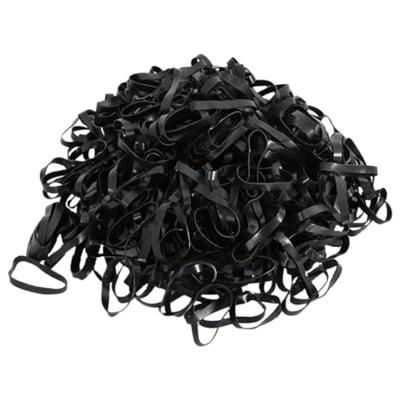 VidaXL Haarelastiekjes paard 500 st silicone zwart