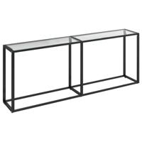 Wandtafel 200x35x75,5 cm gehard glas transparant - thumbnail