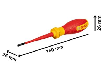 Bosch Blauw Schroevendraaier SL 3.5 VDE - 1600A02NC1 Bosch Blauw Schroevendraaier SL 3.5 VDE - 1600A02NC1