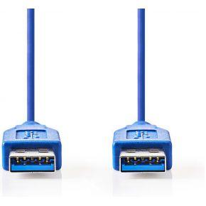 Nedis USB-Kabel | USB-A Male | USB-A Male | 5 Gbps | 2 m | Blauw | 1 stuks - CCGP61000BU20 CCGP61000BU20