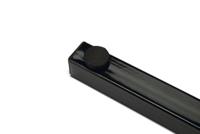 Standaard met 2 rvs 25 cm hondenvoerbakken zwart - thumbnail