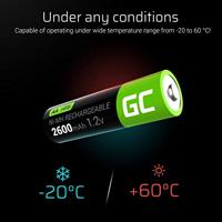 Green Cell HR6 Oplaadbare AA batterij (penlite) NiMH 2600 mAh 1.2 V 4 stuk(s) - thumbnail