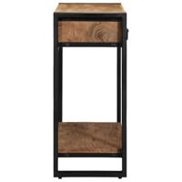 Wandtafel met lade Bruin 90 x 33 x 75 cm Massief acaciahout - thumbnail