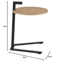 Eiken bijzettafel - thumbnail