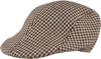Roaring Twenties Platte Pet Beige Geruit - thumbnail