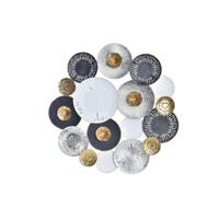 Wanddecoratie DKD Home Decor Multicolour Bol 80 x 4,5 x 80 cm Stads - thumbnail