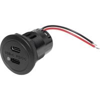 ProCar Power USB-C Doppelsteckdose PD/QC EV mit LED max 2x 30 W Power USB-C dubbele stekkerdoos PD/QC EV met LED max. 2x 30 watt Stroombelasting (max.): 3 A 12 - thumbnail
