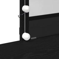 Kaptafel met lade Zwart eiken 100 x 40 x 130 cm Bewerkt hout - thumbnail