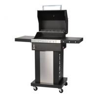 Boretti TOTTI buitenbarbecue & grill Barbecue Kolen Verrijdbaar Zwart, Roestvrijstaal - thumbnail