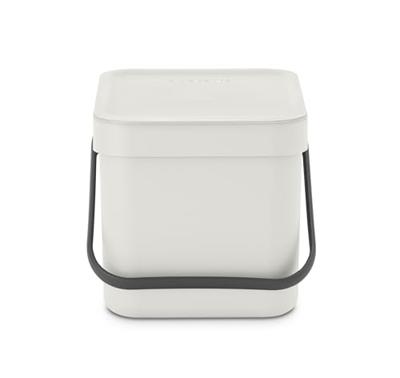 Brabantia Sort & Go afvalemmer 6 liter light grey - thumbnail