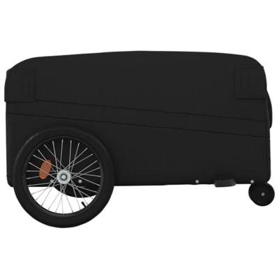 VidaXL Fietstrailer 45 kg ijzer zwart