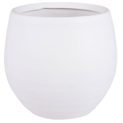 Mica Decorations Bloempot Boule - mat wit - keramiek - 26 x 23 cm - Plantenpotten Mica Decorations Bloempot Boule - mat wit - keramiek - 26 x 23 cm - Plantenpotten