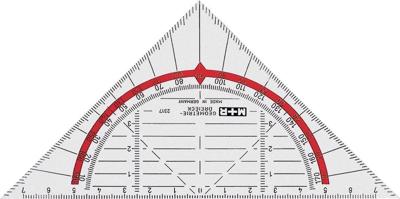 M+R geodriehoek, ft 16 cm