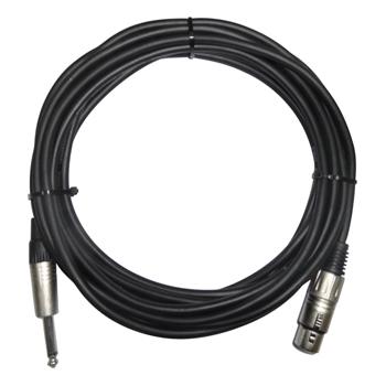 Ongebalanceerde microfoonkabel XLR/ Jack