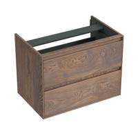 Onderkast Forzalaqua Reno 80x51x60 cm 2 Lades Softclose Eiken Havanna Forzalaqua - thumbnail