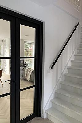 Trapleuning blind zwart rond 45 mm 200 cm