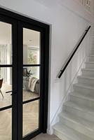 Trapleuning blind zwart rond 45 mm 200 cm - thumbnail