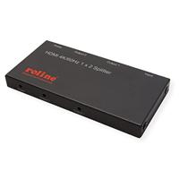 ROLINE HDMI videosplitter, ultradun, 2-voudig - thumbnail