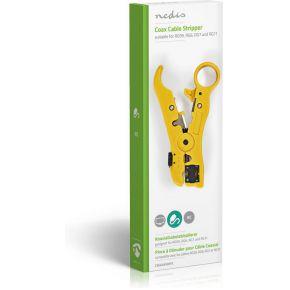 Nedis CSGG49520YE Coaxkabelstripper Rg59 - Rg6 - Rg7 - Rg11