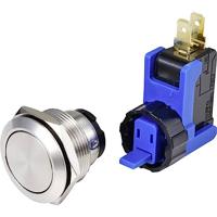 TRU COMPONENTS TC-9201348 Druktoets 250 V 15 A 1x aan/uit Moment IP65 1 stuk(s) - thumbnail