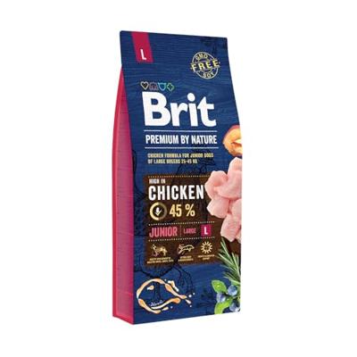 BRIT Premium by Nature Adult Large Chicken - droog hondenvoer - 15 kg