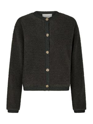 Neo Noir Vest Limo Fluffy Knit | Dark Sand Neo Noir Vest Limo Fluffy Knit | Dark Sand